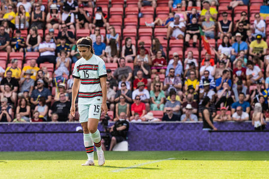 Carole Costa of Portugal looks dejected