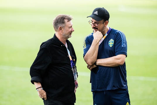 Peter Gerhardsson, head coach and Houman Ebrahimi, doctor