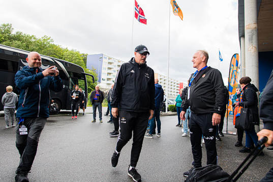Kjetil Rekdal, head coach of Rosenborg, arrives