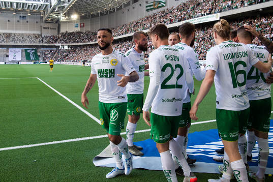 Hammarbys Mohanad Jeahze jublar