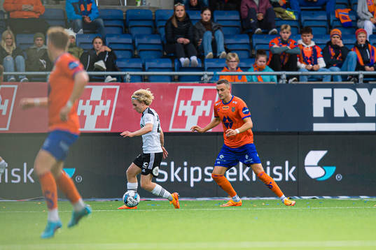 Edvard Sandvik Tagseth of Rosenborg and Besim Serbecic of