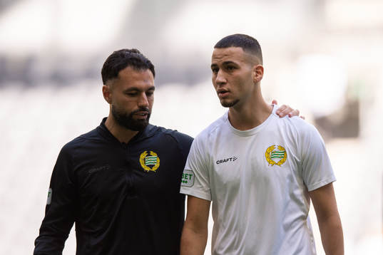 Hammarbys Abdelrahman Saidi och assisterande tränare Imad