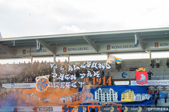 Spectators in the stands