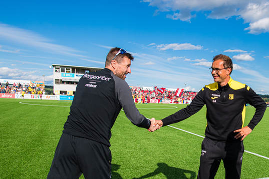 Eirik Horneland, head coach of Brann, and Christian