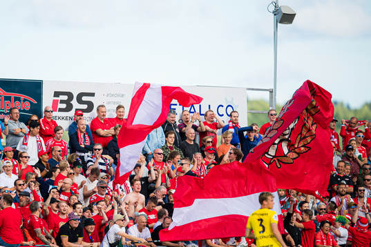 Spectators in the stands