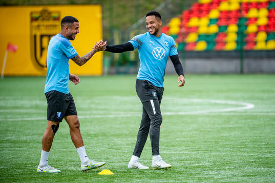 Sergio Pena and Martin Olsson