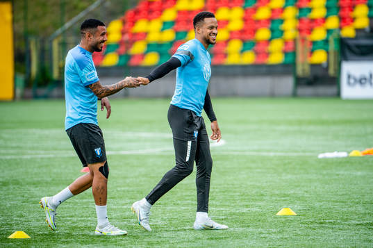 Sergio Pena and Martin Olsson