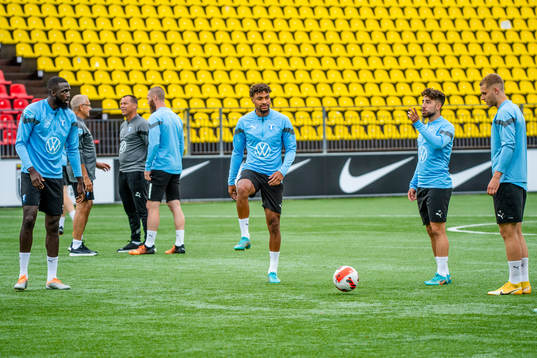 Mahame Siby, Joseph Ceesay, Moustafa Zeidan and Felix Beijmo