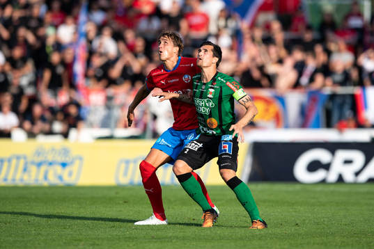 Varbergs Jon Birkfeldt och Helsingborgs Thomas Rogne