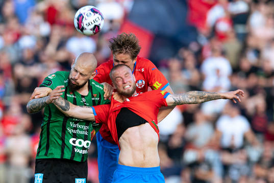 Varbergs Robin Simovic, Helsingborgs Thomas Rogne och