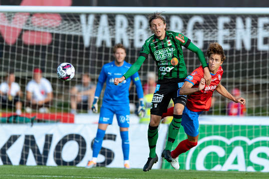 Varbergs Joakim Lindner och Helsingborgs Thomas Rogne