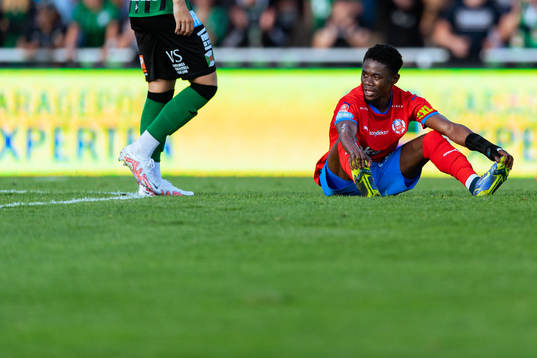 under fotbollsmatchen i Allsvenskan mellan Varberg och