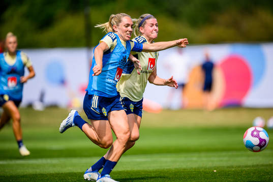 Elin Rubensson and Olivia Schough of the Swedish women's