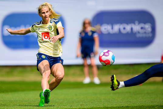 Sofia Jakobsson of the Swedish women's national football