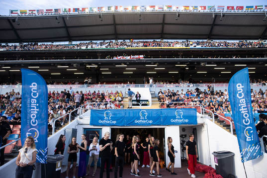 Under invigningen av Gothia Cup