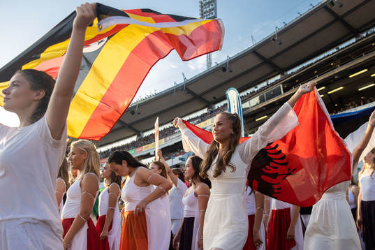 Under invigningen av Gothia Cup