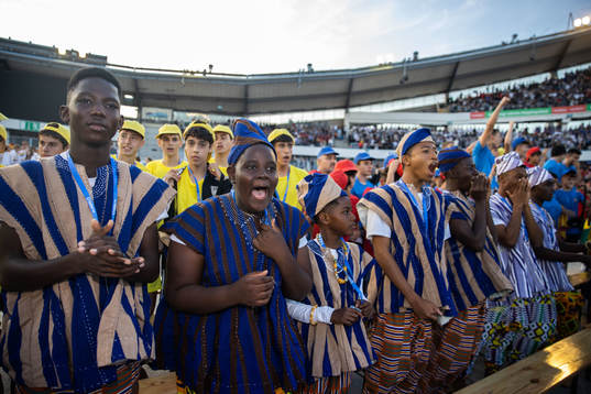 Under invigningen av Gothia Cup