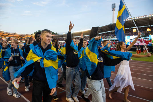 Under invigningen av Gothia Cup