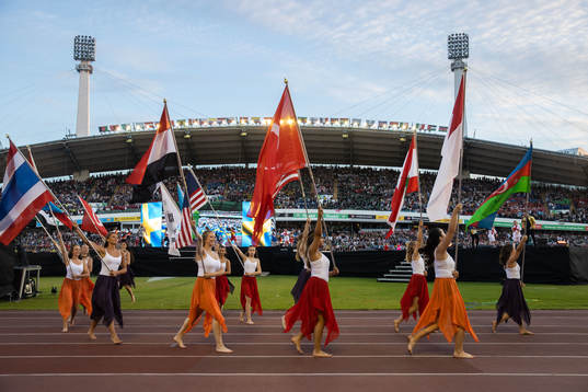 Under invigningen av Gothia Cup
