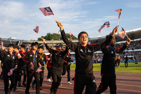 Under invigningen av Gothia Cup