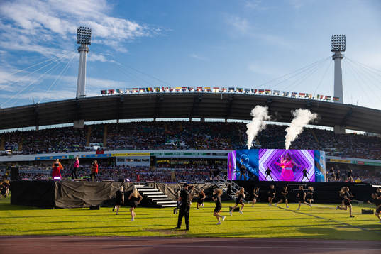 Artister uppträder
