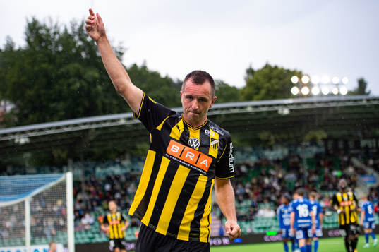 Häckens Even Hovland jublar
