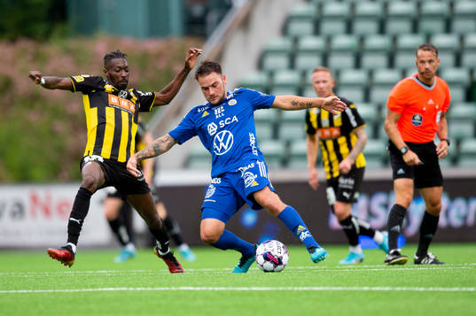 Häckens Blair Sebastian Turgott och GIF Sundsvalls Pontus
