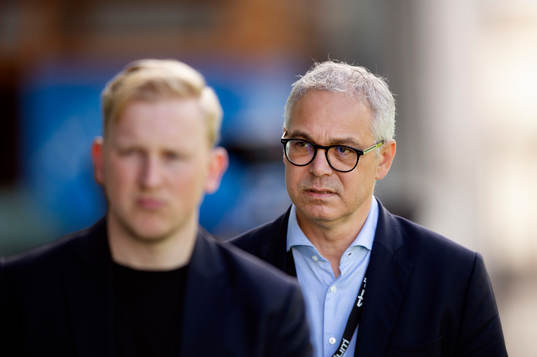 GIF Sundsvalls klubbchef Tomas Litström fotbollsmatchen i