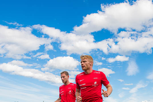 Andreas Skovgaard Larsen and Sivert Heltne Nilsen of Brann