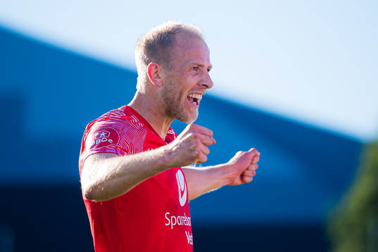 Vegard Leikvoll Moberg of Brann celebrates