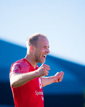 Vegard Leikvoll Moberg of Brann celebrates