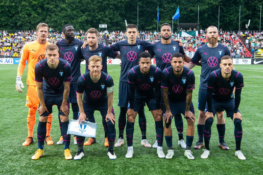 The starting eleven of Malmö FF