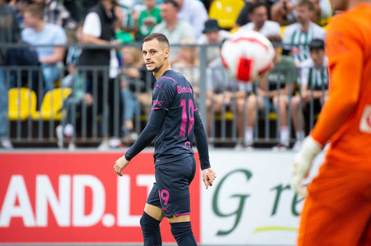 Veljko Birmancevic of Malmö FF looks dejected