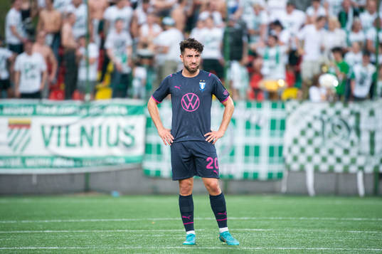 Moustafa Zeidan of Malmö FF looks dejected