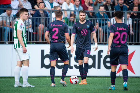 Eric Larsson, Lasse Nielsen and Moustafa Zeidan of Malmö
