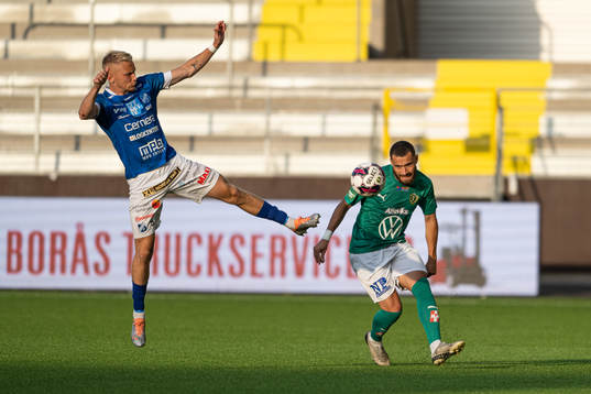 Jönköpings Malkolm Moenza  och Norrbys Johan Brannefalk