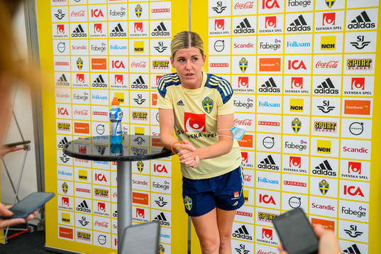 Olivia Schough of the Swedish women's national football