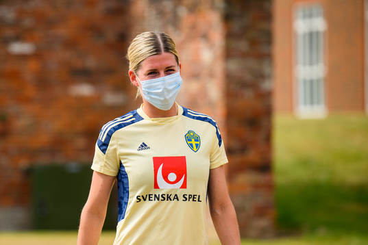 Olivia Schough of the Swedish women's national football