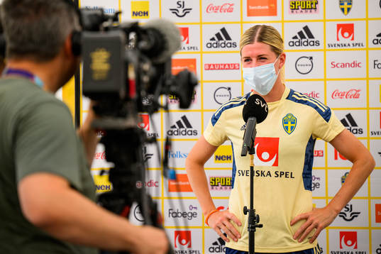 Olivia Schough of the Swedish women's national football