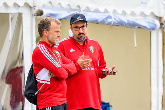 Pontus Ekblom, physio and Houman Ebrahimi, doctor of the