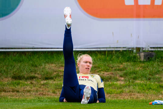 Goalkeeper Hedvig Lindahl of the Swedish women's national