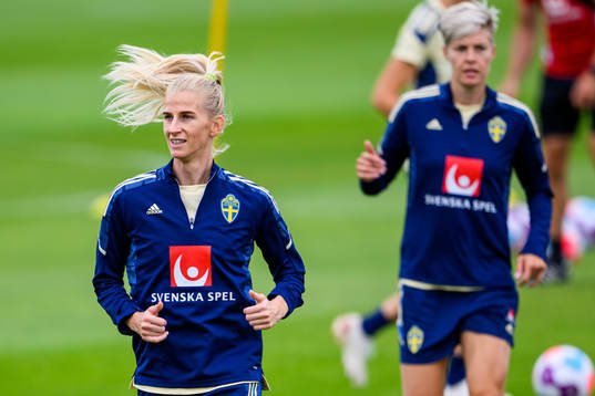 Sofia Jakobsson of the Swedish women's national football