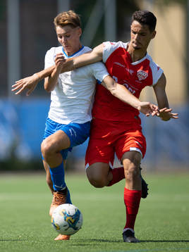 under fotbollsmatchen i Gothia Cup mellan Värnamo och Audax