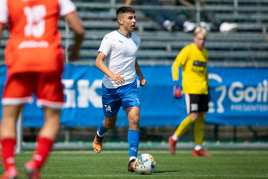 under fotbollsmatchen i Gothia Cup mellan Värnamo och Audax