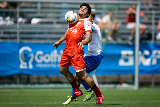 under fotbollsmatchen i Gothia Cup mellan Värnamo och Audax