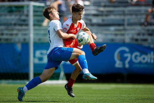 under fotbollsmatchen i Gothia Cup mellan Värnamo och Audax