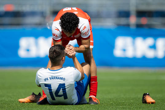 under fotbollsmatchen i Gothia Cup mellan Värnamo och Audax