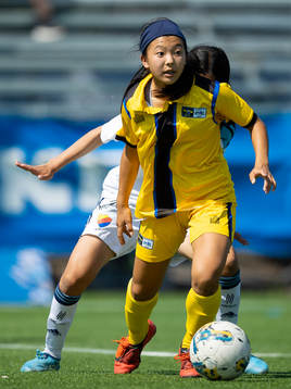 En Norcal spelare med bollen
