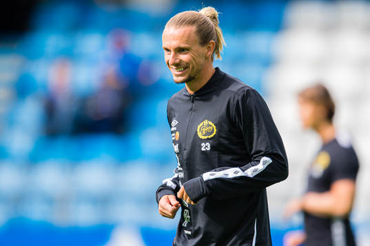 Niklas Hult of Elfsborg ar the UEFA Europa Conference