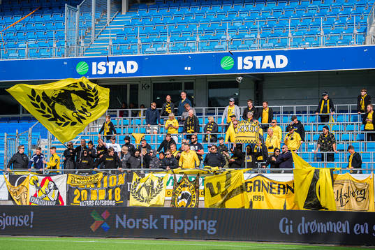 Spectators in the stands